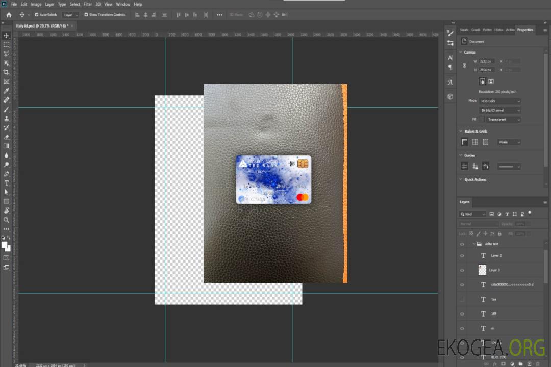 Géorgie TBC banque mastercard photolook recto template